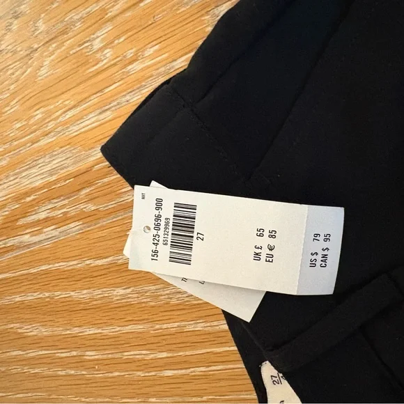 Abercrombie & Fitch Black Ultra High Rise Pants - Split Hem - Picture 3 of 4